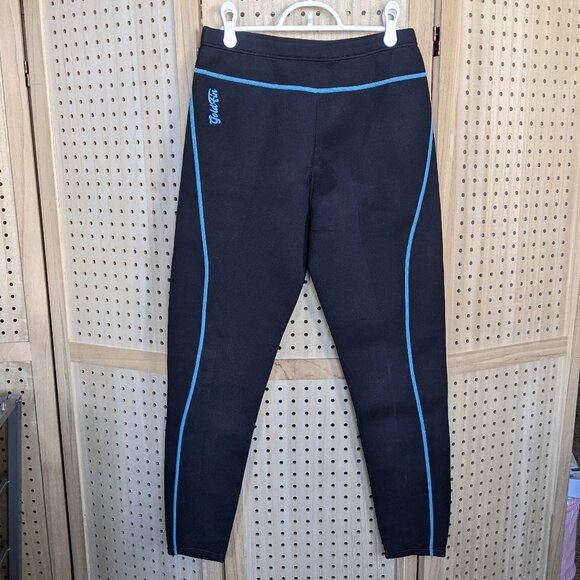 GoldFin neoprene wetsuit, black and turquoise - Picture 3 of 14